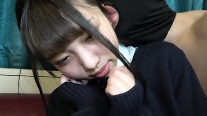 Cute japanese schoolgirl with nice smile and body