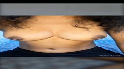 Skinny girl show boobs grabbing boobs and nipples