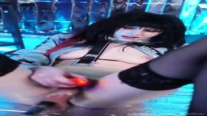 Petite Alter Girl In Cosplay Pleasures Herself With A Fuck Machine