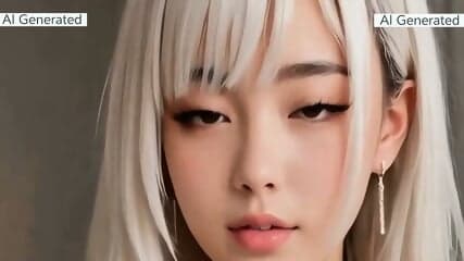 Blonde AI Babe Tiny Hole Gets Creampied - AI Generated