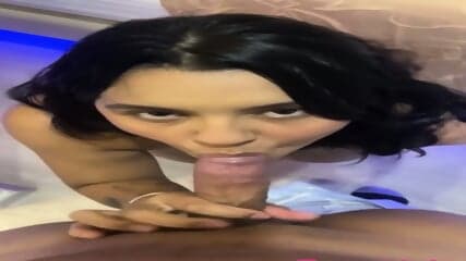 Gets A Creampie After BF's Drilling