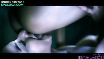 AI HENTAI - Haunted House Lesbian Threesome - Alien Creatures Possess Hot Babes