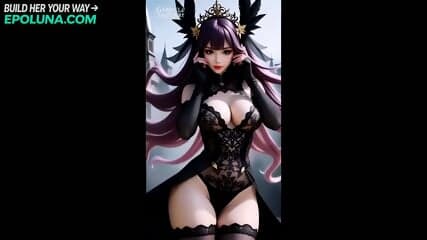 Hentai Gothic Babes With Dyed Hair Showing Off Their Big Tits - Part 2