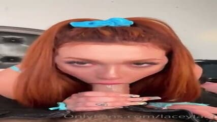 Redhead slut fucks BWC