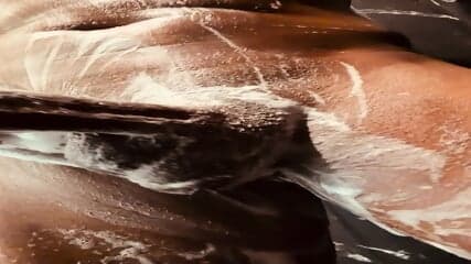 Soap polish gag spit repeat