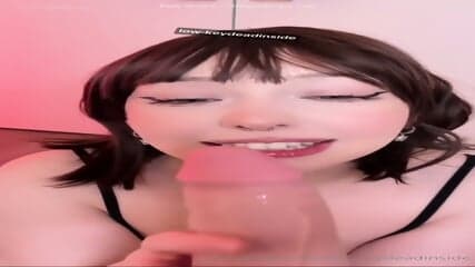 Low Keydeadinside Sucks A Huge Dildo