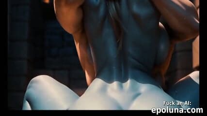 stunning busty muscly ai generated sylvana windrunner wow shows her charms takes big dicks