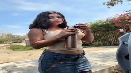 the cam girl sexi_noemi solo sex fun out door and car