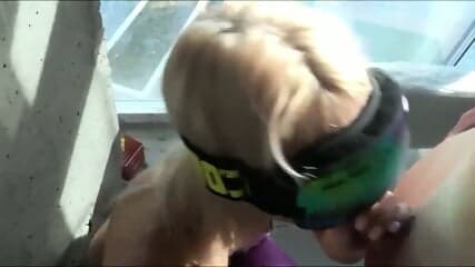 Step brother grinding and getting hard by yoga pants