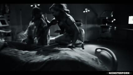 Extreme Parasite Lesbian Horror - Melody Marks & Blake Blossom in Hardcore Monster Sex Scene