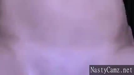 Skinny Whore love cocks in all holes