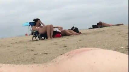 Beachfront Blinking + Automatically Cumshot
