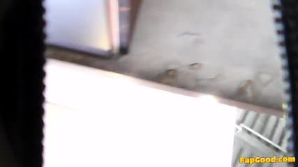 Mature at starbucks showing her tight gray panties(frontal)