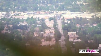 This amateur couple have a lustful moment of intimacy in the GIANT BEDROOM