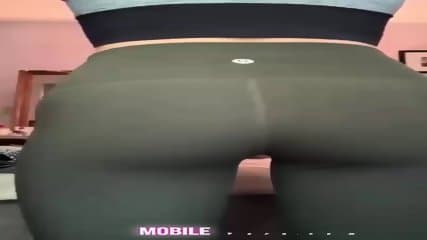 Peeling off those leggings - finish with a tight ass jiggle