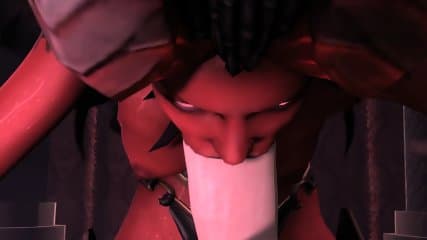 Dark 3way and some hard Monster fucking mouth