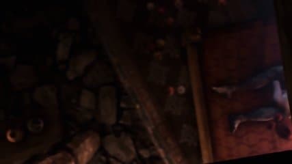 Naked smoker enjoying her glass toy