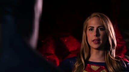 The Supergirl fucking Batman in parody XXX movie scene