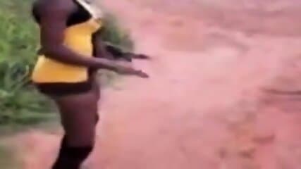 Savage african Ass from the jungle