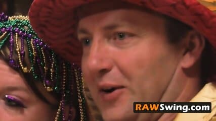 Hot swinger wifes in black tights are seducing men in a wild orgy.