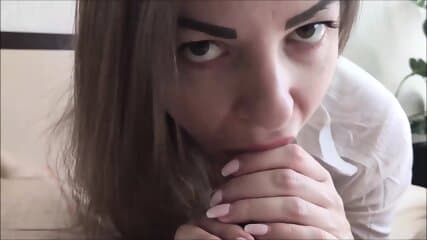 Doll sucking his big dick