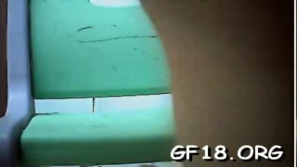 Glorious girl is touching her natural boobs