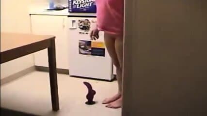 Girl Makes Love To Anal Dildo