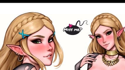 Zelda helps you to an assgasm (wholesome) | Futa hentai anal JOI w/metronome