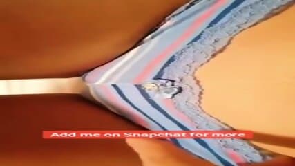 Snapchat Teen Slut Rubbing her Beautiful Pussy