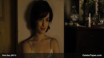 Anne Hathaway striptease