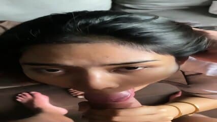 Jinatta Sridarasakul   18 Yo Thai Horny Teen Face Fucked   Slapped And Chocked   Shows Hairy Pussy